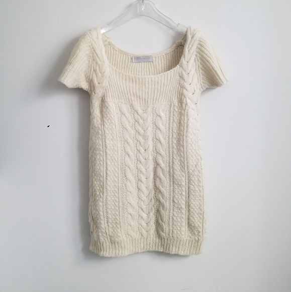 Stella McCartney Sweaters - *SOLD* Stella McCartney sweater dress cable knit cream wool sz Medium